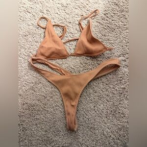 Minimale Animale Ribbed Bikini Set